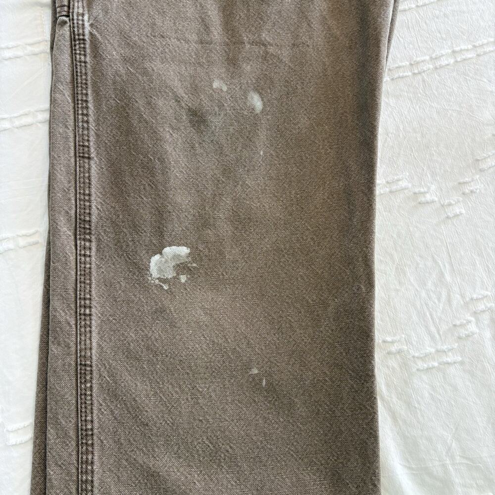 C.E. Schmidt Workwear Carpenter Pants Brown Canvas Utility 34x30 - Picture 10 of 12